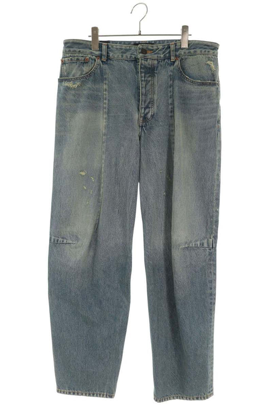 BALENCIAGA Biker Dart Denim Jeans Blue Size 32