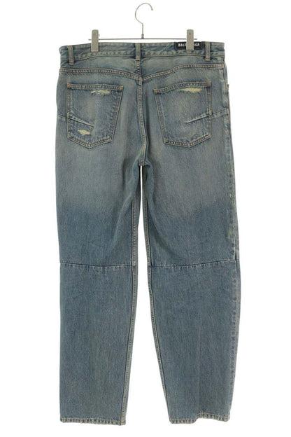 BALENCIAGA Biker Dart Denim Jeans Blue Size 32