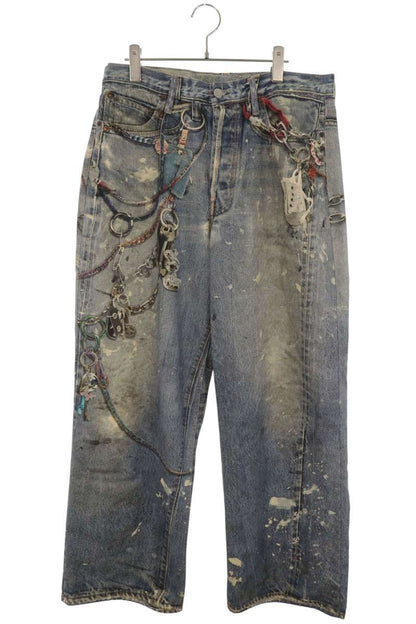 ACNE STUDIOS 1981M Trompe L'oeil Print Jeans Size 48