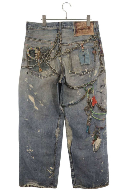 ACNE STUDIOS 1981M Trompe L'oeil Print Jeans Size 48