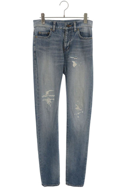 SAINT LAURENT PARIS 17SS Distressed Jeans Indigo Size 26