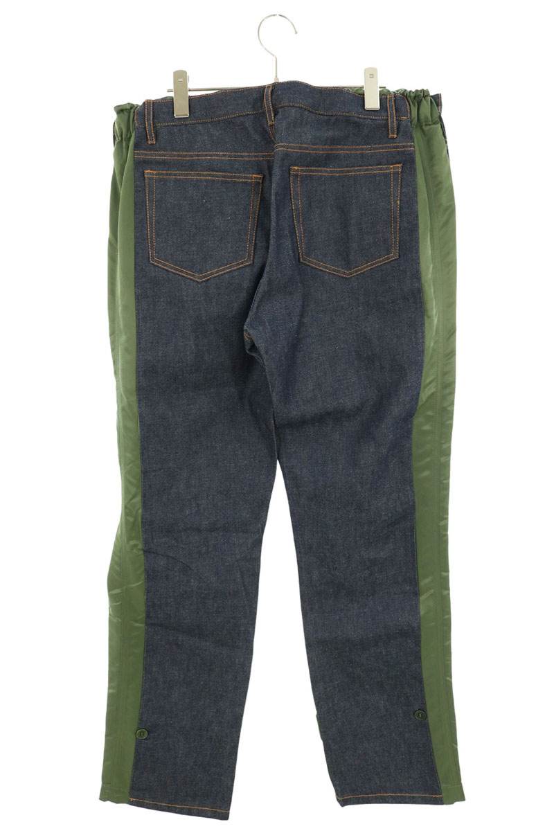 Sacai x A.P.C. 21AW Nylon Docking Rigid Jeans Size L