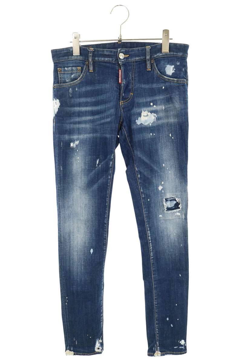 DSQUARED Paint Splatter Distressed Jeans Size 44