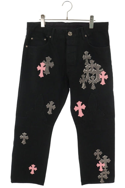 Chrome Hearts Cross Patch Flare Knee Denim Jeans Size 36