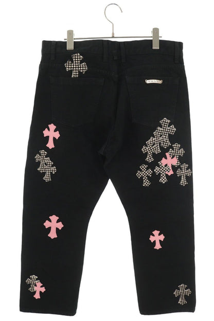 Chrome Hearts Cross Patch Flare Knee Denim Jeans Size 36
