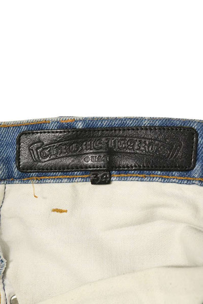 Chrome Hearts Washed 505 Cross Patch Denim Jeans Size 34