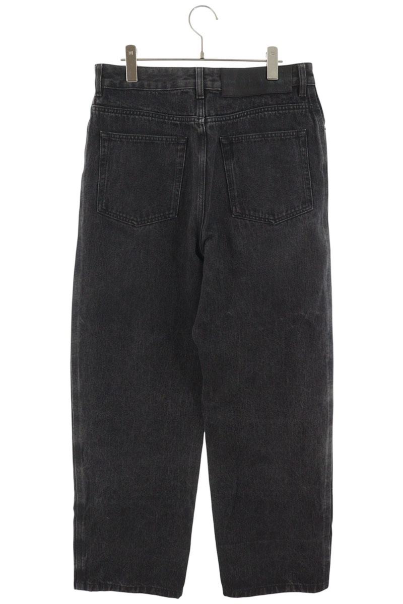 LOEWE Anagram Embroidered Baggy Jeans Black Size 48