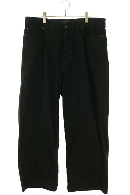 BALENCIAGA 24SS Drawstring Distressed Baggy Jeans Size S