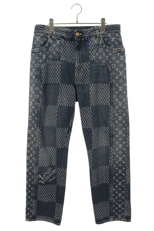 LOUISVUITTON x NIGO 20AW Giant Damier Jeans Indigo Size 32