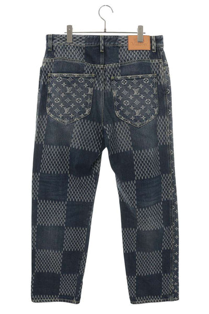 LOUISVUITTON x NIGO 20AW Giant Damier Jeans Indigo Size 32