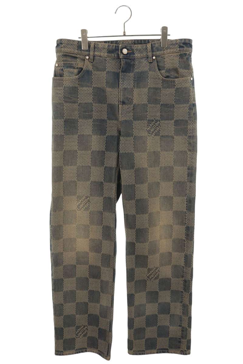 LOUISVUITTON 24AW Damier Skate Denim Jeans Size 30