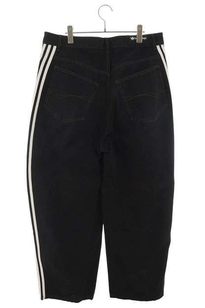 BALENCIAGA 23SS Sideline Baggy Denim Jeans Black Size S
