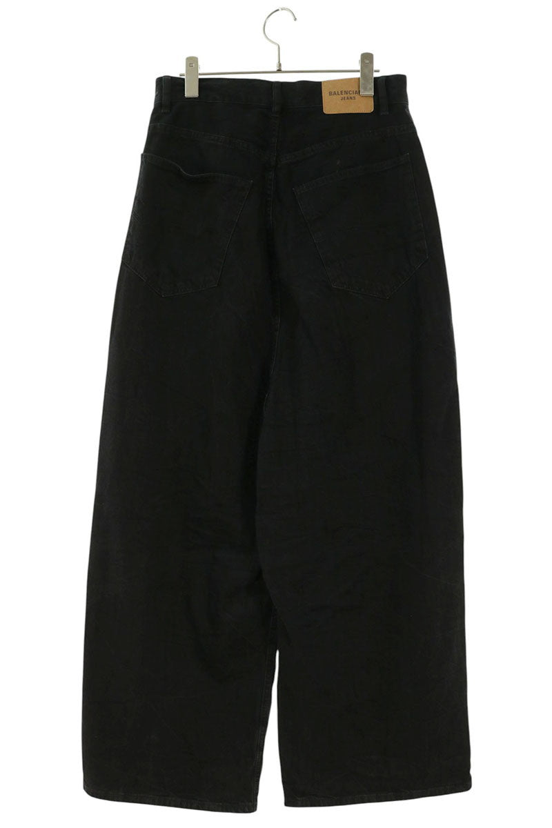 BALENCIAGA 23SS Used Wash Baggy Wide Denim Size XS