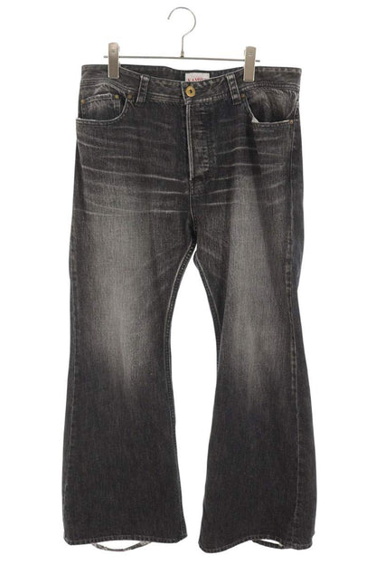 KAMIYA Distressed Denim Jeans Black Size S