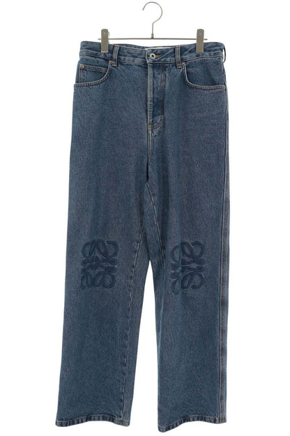 LOEWE Anagram Embroidered Baggy Jeans Size 46
