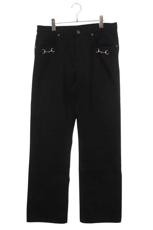 GUCCI Horsebit Detail Button-Fly Jeans Size 36