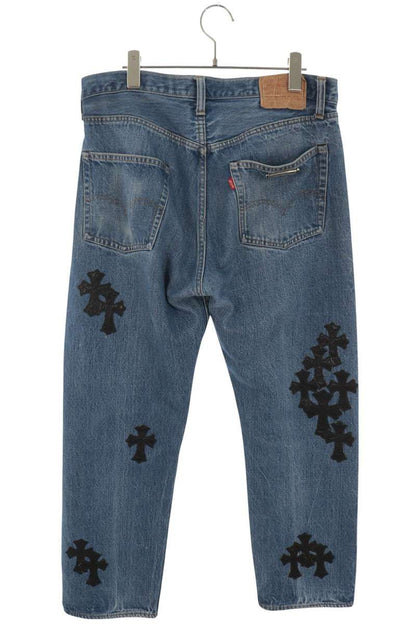 Chrome Hearts U VNTG JEAN ALGTR BL RED Patch Jeans Size 32
