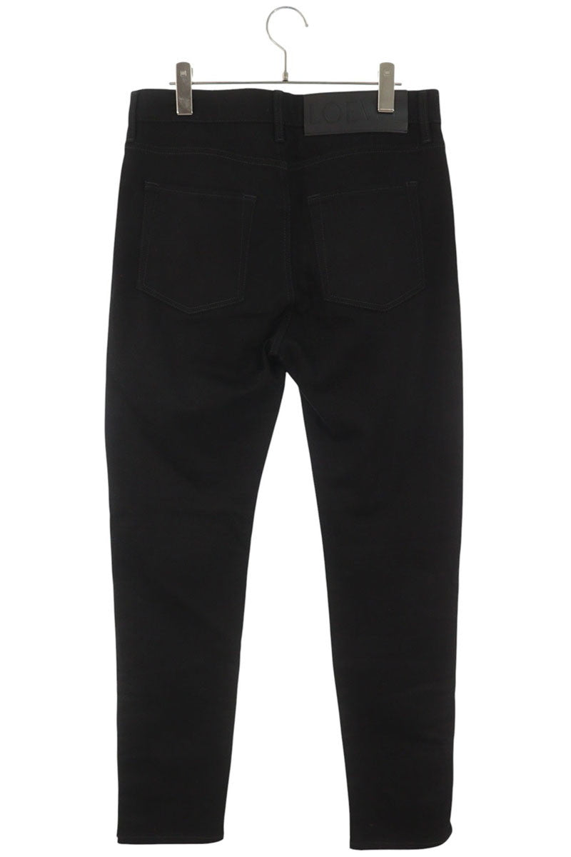 LOEWE Black Zipper Hem Button-Fly Jeans Size 48