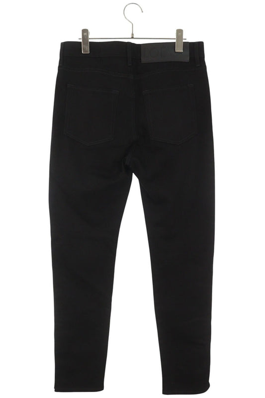 LOEWE Black Zipper Hem Button-Fly Jeans Size 48