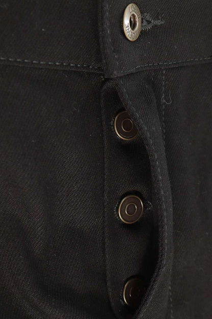 LOEWE Black Zipper Hem Button-Fly Jeans Size 48
