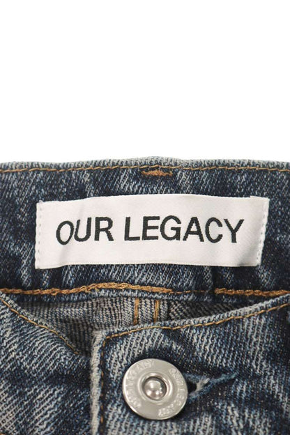 OUR LEGACY THIRD CUT Washed Wide Straight Jeans Size 30