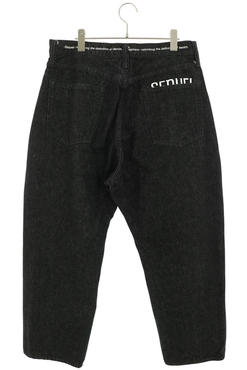 SEQUEL 26SS Logo Print One Wash Denim Jeans Size L
