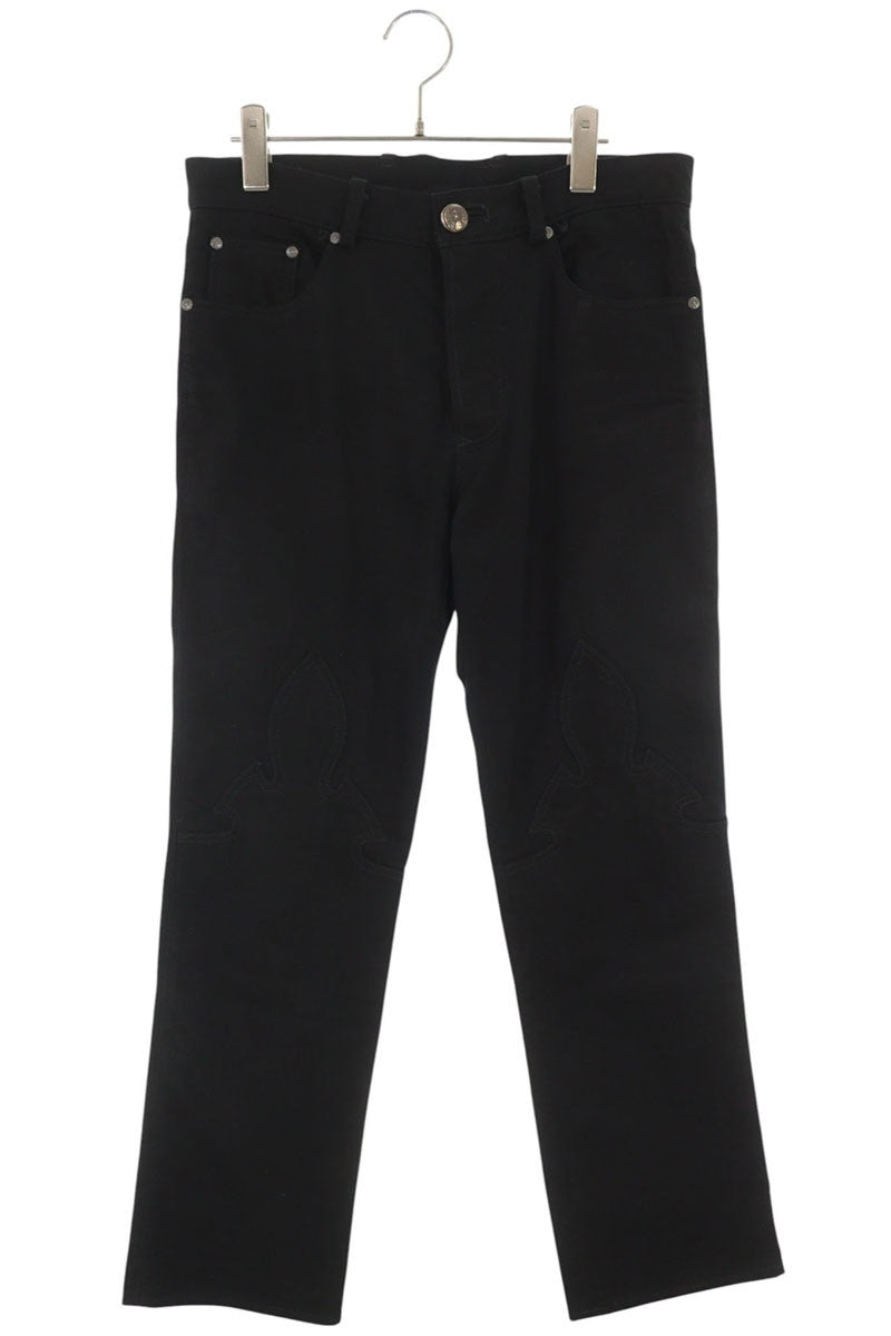 Chrome Hearts DNM PANTS BLK Flare Knee Stitch Pants Size 31R