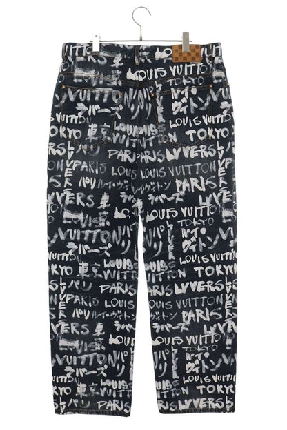 LOUISVUITTON 25AW NIGO Graffiti Scribble Skate Jeans Size 34