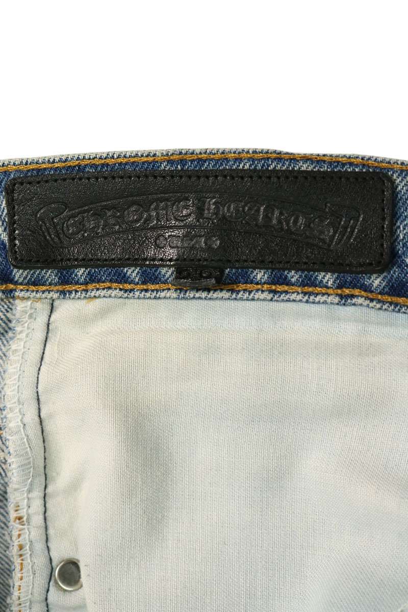 Chrome Hearts U VNTG JEAN BLK ORNG TAB Patch Jeans Size 29