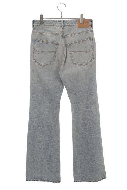 BALENCIAGA Bootcut Washed Denim Boots Size 25
