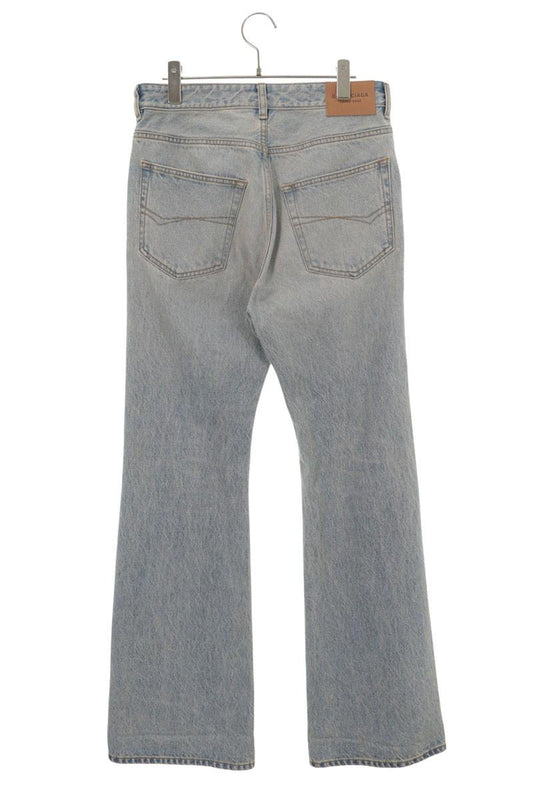 BALENCIAGA Bootcut Washed Denim Boots Size 25
