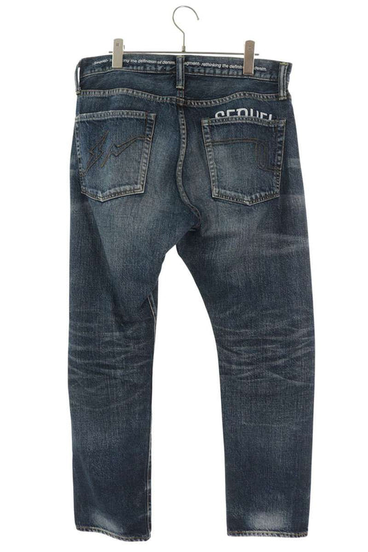 SEQUEL 22AW Distressed Jeans Blue Size S