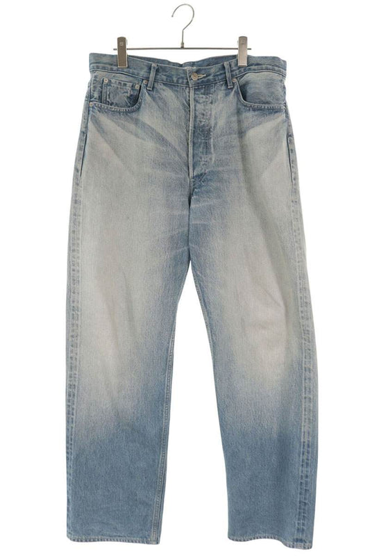 AURALEE Faded Heavy Jeans Light Blue Size 32