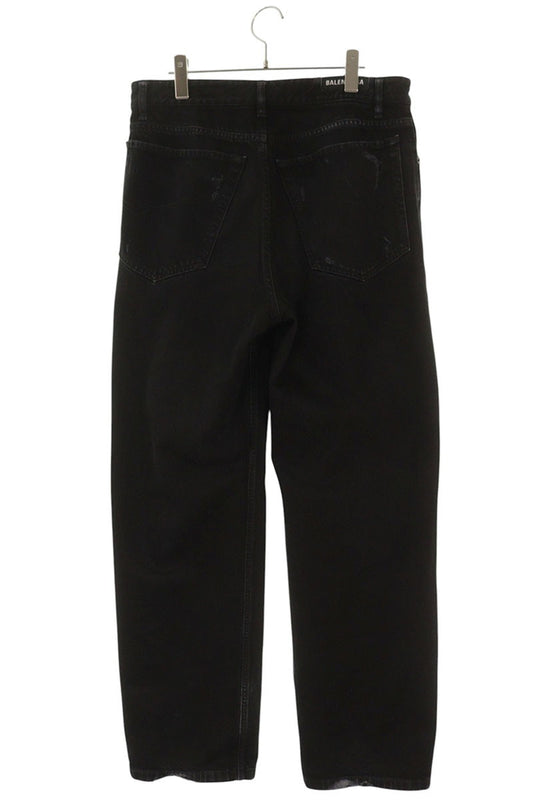 BALENCIAGA Distressed Jeans Black Size S