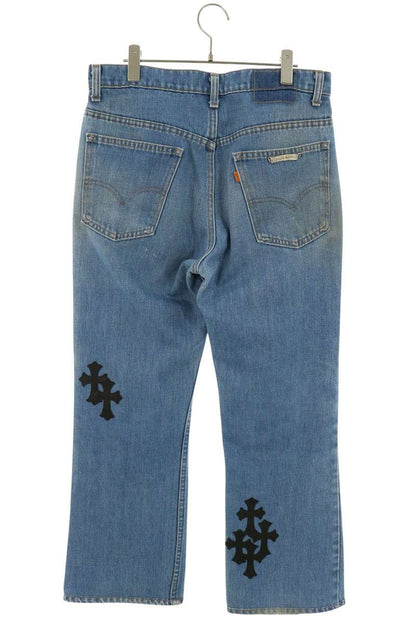 Chrome Hearts Cross Patch Washed Jeans Indigo Size 32INCH