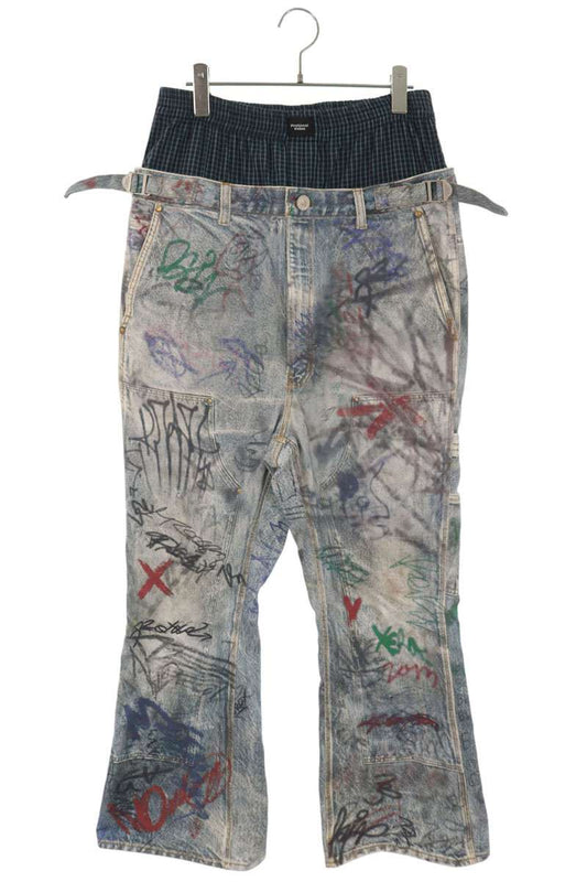Protocol Index GRAFFITI TROMPE-L'OEIL PANTS Multi Size 1