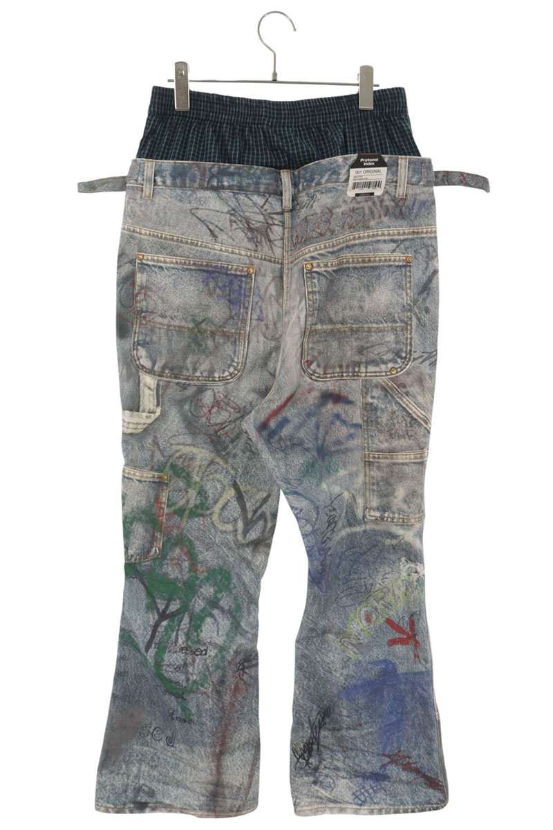Protocol Index GRAFFITI TROMPE-L'OEIL PANTS Multi Size 1