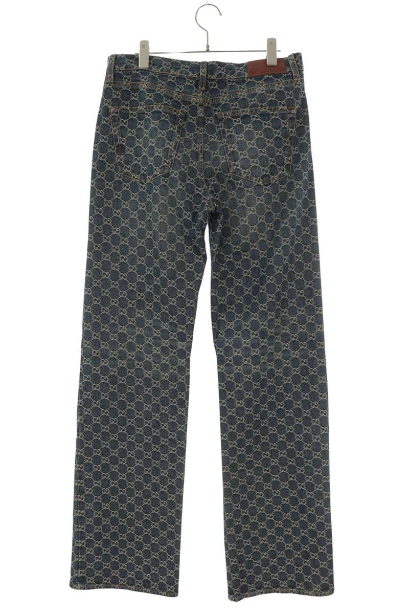 GUCCI GG Cotton Jacquard Denim Jeans Size 32
