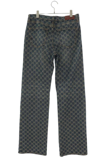 GUCCI GG Cotton Jacquard Denim Jeans Size 32