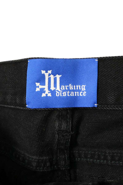 Marking Distance Paneled Black Denim Jeans Size L