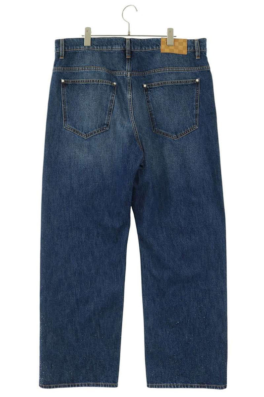 LOUISVUITTON 26AW Raindrop Embellished Jeans Size 36