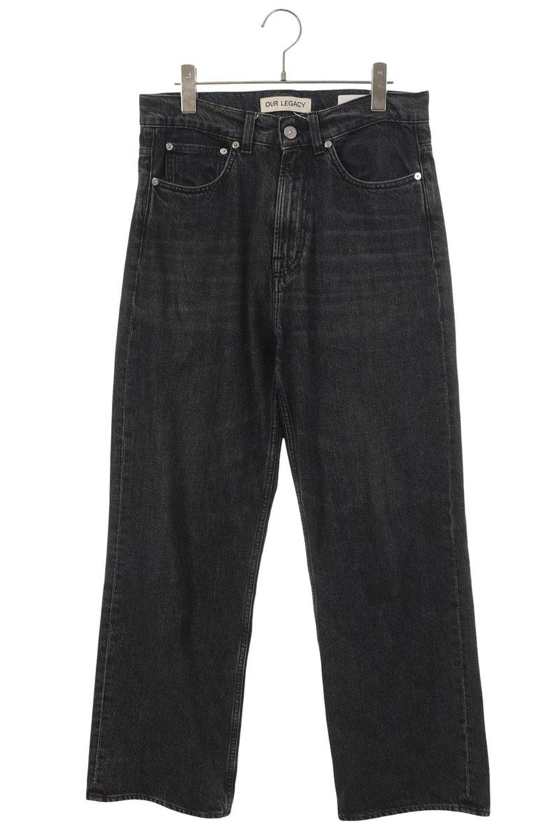 OUR LEGACY Third Cut Straight Black Jeans Size 44