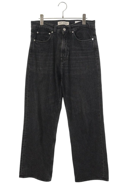 OUR LEGACY Third Cut Straight Black Jeans Size 44