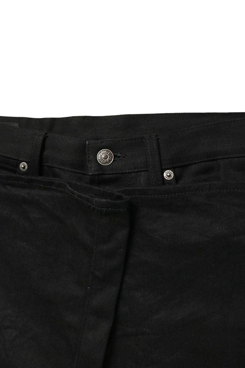 GUCCI 25AW Horsebit Black Denim Jeans Size 30