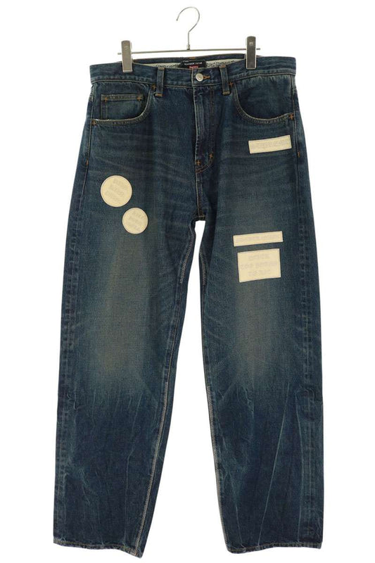 SUPREME x N(N)ine 25AW Patch Loose Fit Jeans Size 32