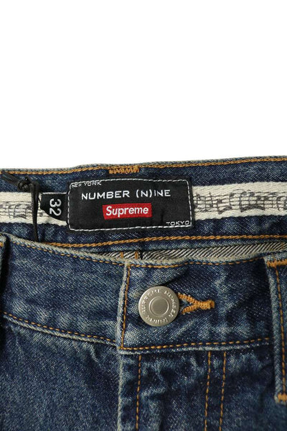 SUPREME x N(N)ine 25AW Patch Loose Fit Jeans Size 32