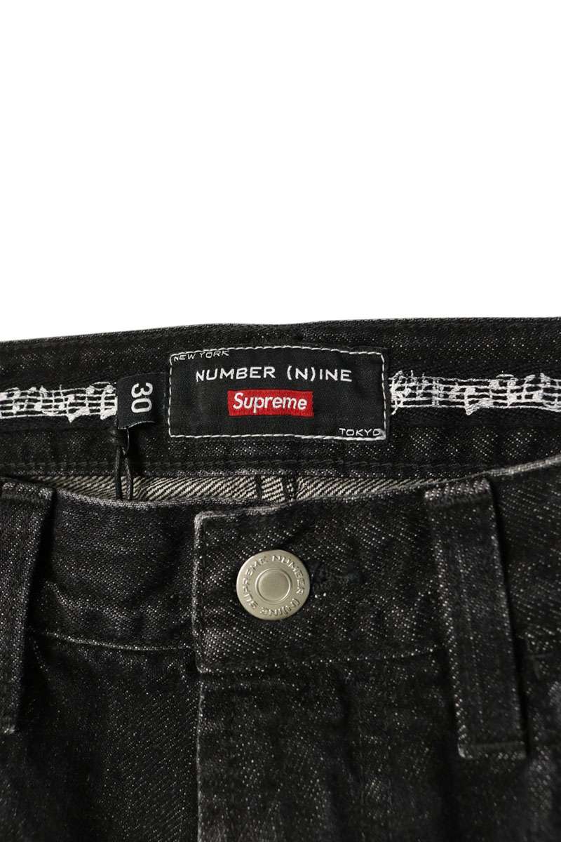 SUPREME x N(N)ine 25AW Patch Loose Fit Jeans Size 30