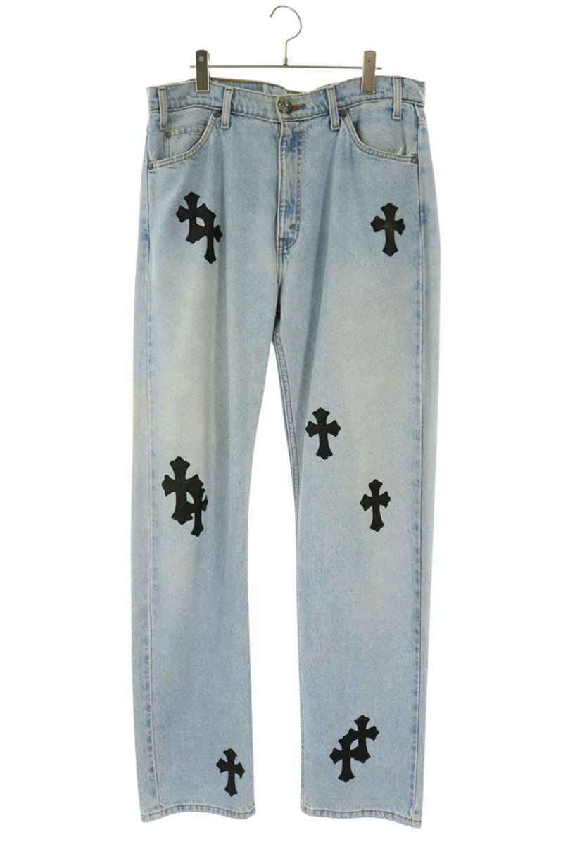 Chrome Hearts x LEVI'S Washed Cross Patch 505 Jeans Size 34
