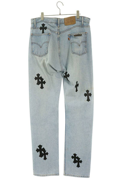 Chrome Hearts x LEVI'S Washed Cross Patch 505 Jeans Size 34