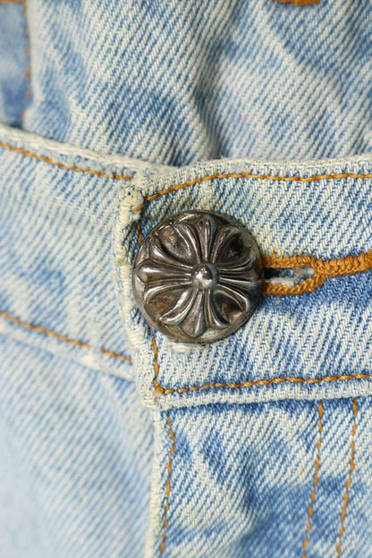 Chrome Hearts x LEVI'S Washed Cross Patch 505 Jeans Size 34